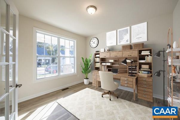 Home Office, Interior, Wood Texture Flooring