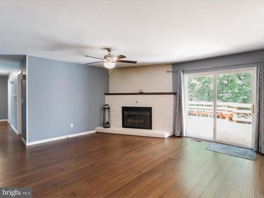 Empty room, Fireplace, Interior, Wood Texture Flooring