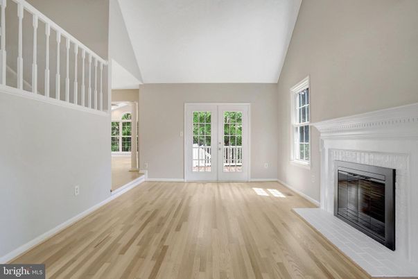Empty room, Fireplace, Interior, Wood Texture Flooring