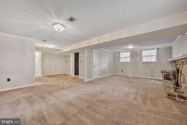 Empty room, Fireplace, Interior
