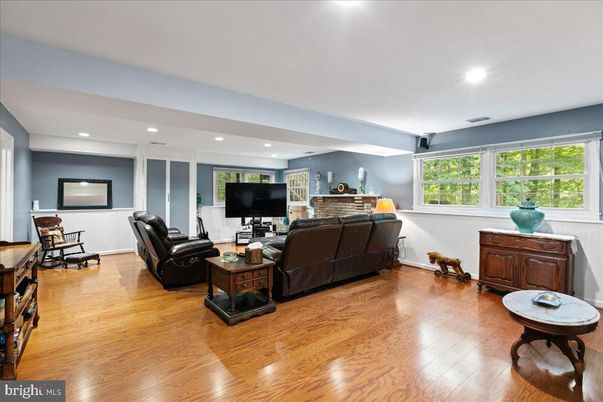 Dining room, Interior, Living room, Recessed Lighting, Wood Texture Flooring