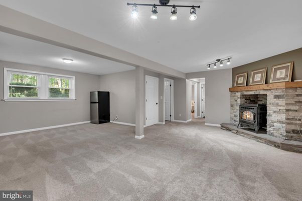 Empty room, Fireplace, Interior