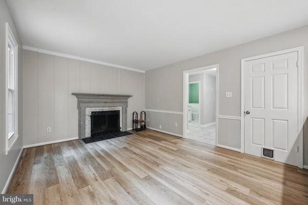 Empty room, Fireplace, Interior, Wood Texture Flooring