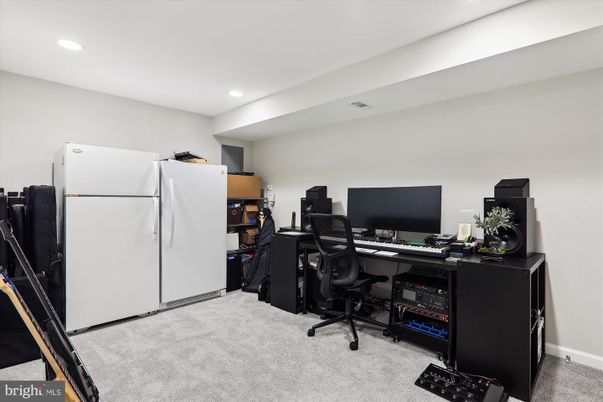 Home Office, Interior, Recessed Lighting