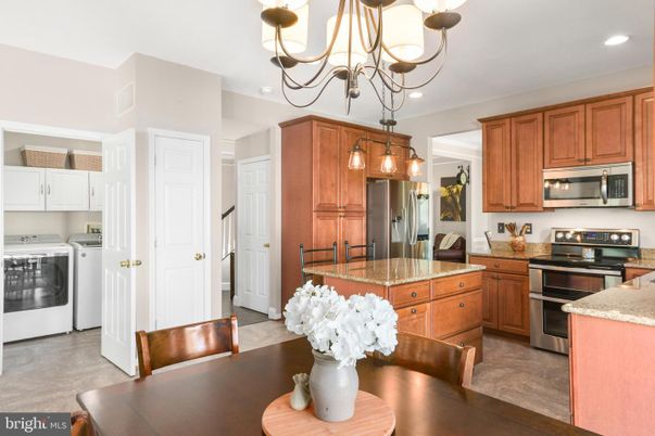 Chandelier, Interior, Kitchen, Pendant Lights, Recessed Lighting, Stainless Steel Appliances