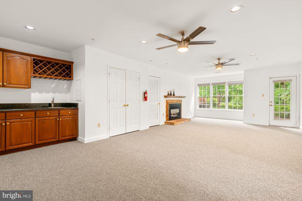 Empty room, Fireplace, Interior, Recessed Lighting
