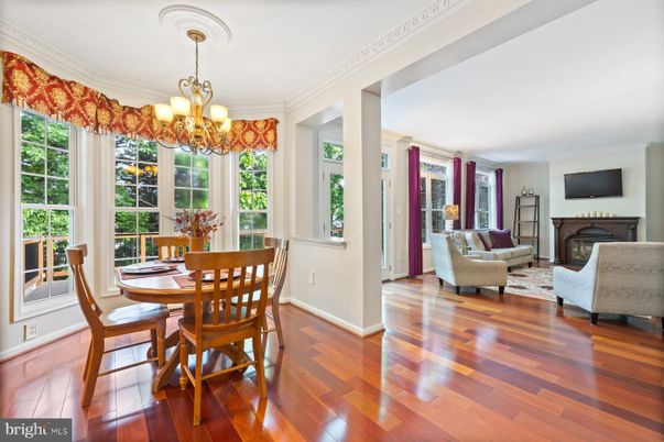 Chandelier, Dining room, Fireplace, Interior, Living room, Wood Texture Flooring