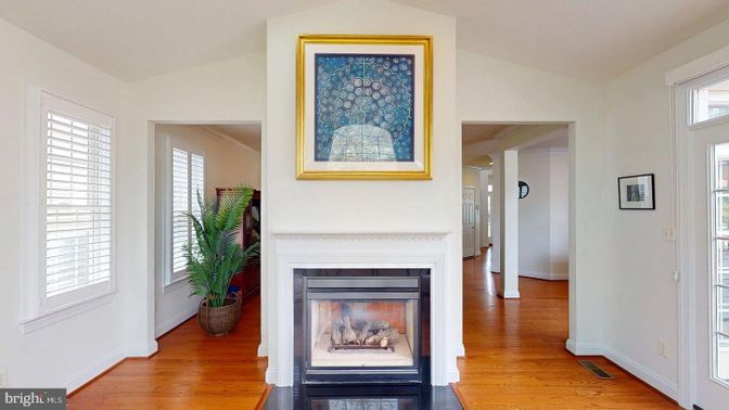 Fireplace, Interior, Wood Texture Flooring