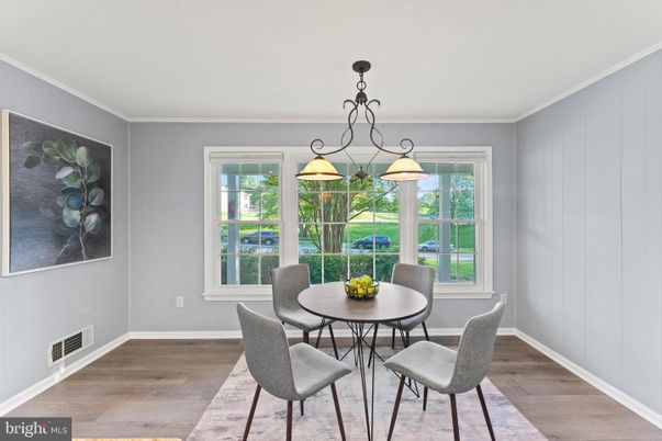 Chandelier, Dining room, Interior, Pendant Lights, Wood Texture Flooring