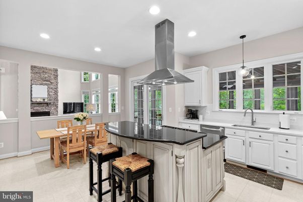 Dining room, Fireplace, Interior, Kitchen, Pendant Lights, Recessed Lighting