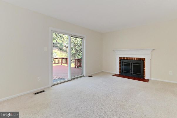 Empty room, Fireplace, Interior