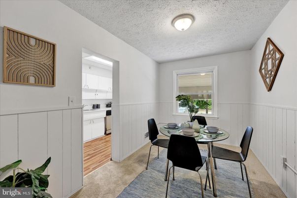 Dining room, Interior, Wood Texture Flooring