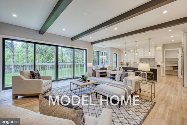 Dining room, Interior, Kitchen, Living room, Pendant Lights, Recessed Lighting, Wooden Beams, Wood Texture Flooring