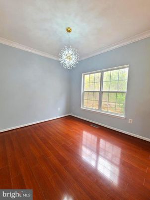 Chandelier, Empty room, Interior, Wood Texture Flooring