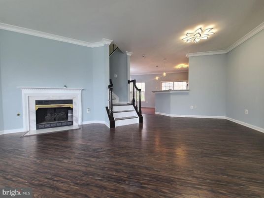 Empty room, Fireplace, Interior, Wood Texture Flooring