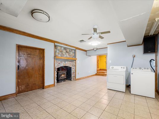 Fireplace, Interior, Washer