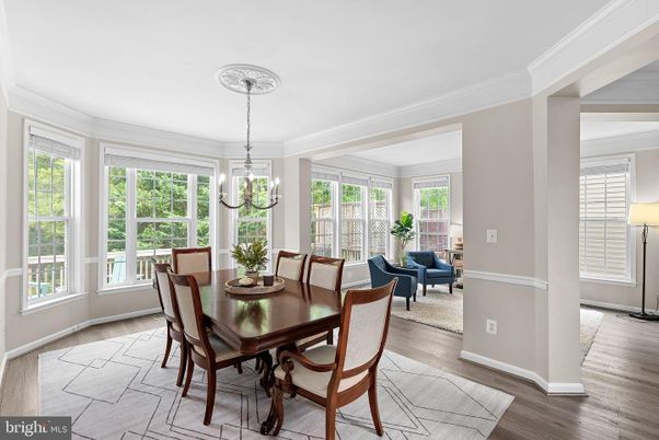 Dining room, Interior, Wood Texture Flooring