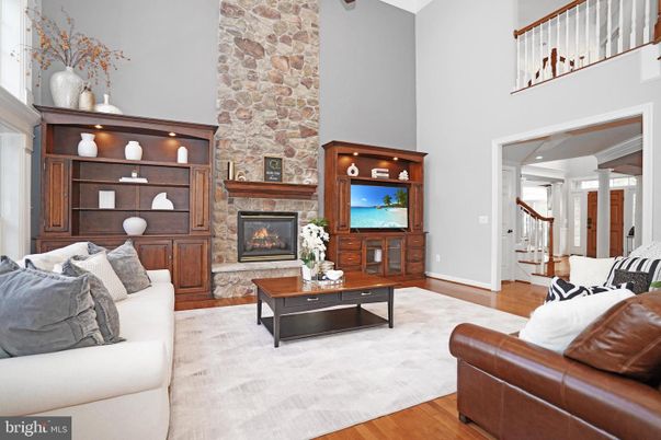 Fireplace, Interior, Living room, Stone Walls, Wood Texture Flooring