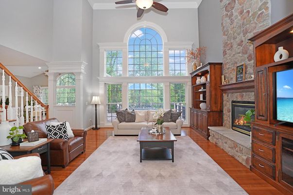Fireplace, Interior, Living room, Stone Walls, Wood Texture Flooring