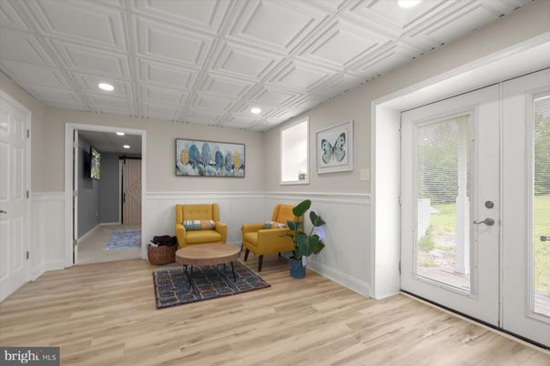 Interior, Recessed Lighting, Wood Texture Flooring