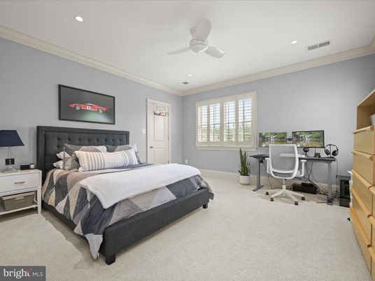Bedroom, Home Office, Interior, Recessed Lighting