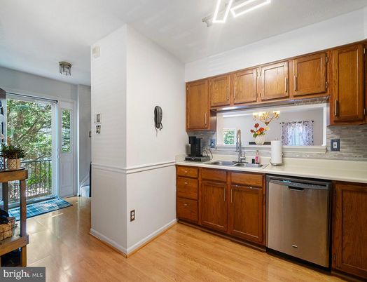 Interior, Kitchen, Wood Texture Flooring