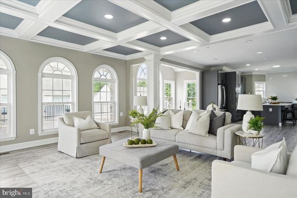 Interior, Kitchen, Living room, Recessed Lighting, Wood Texture Flooring
