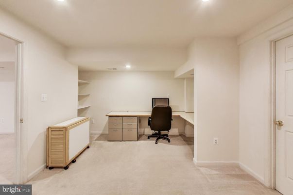 Home Office, Interior, Recessed Lighting