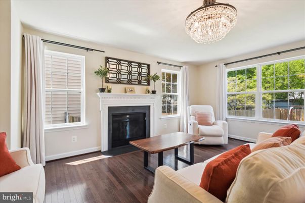 Chandelier, Fireplace, Interior, Wood Texture Flooring
