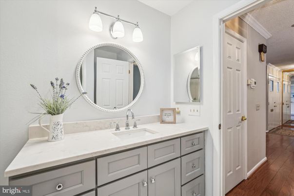Bathroom, Dual Sink Vanities, Interior, Wood Texture Flooring