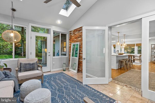 Dining room, Interior, Pendant Lights, Recessed Lighting, Stone Walls