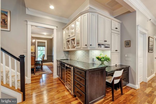 Dining room, Interior, Kitchen, Recessed Lighting, Wood Texture Flooring