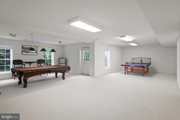 Billiard Table, Game Room, Interior, Pendant Lights