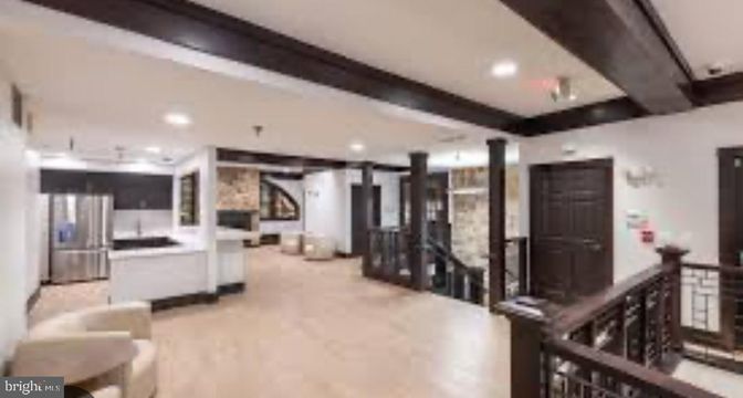 Interior, Kitchen, Recessed Lighting, Stainless Steel Appliances, Stone Walls