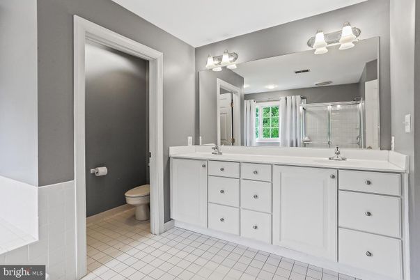 Bathroom, Dual Sink Vanities, Glass Shower, Interior