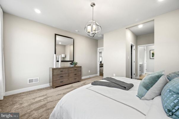 Bedroom, Interior, Pendant Lights, Recessed Lighting