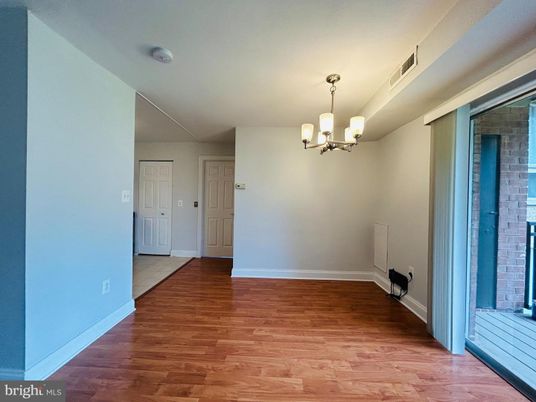 Chandelier, Empty room, Interior, Stone Walls, Wood Texture Flooring