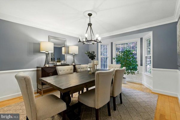 Chandelier, Dining room, Interior, Pendant Lights, Wood Texture Flooring