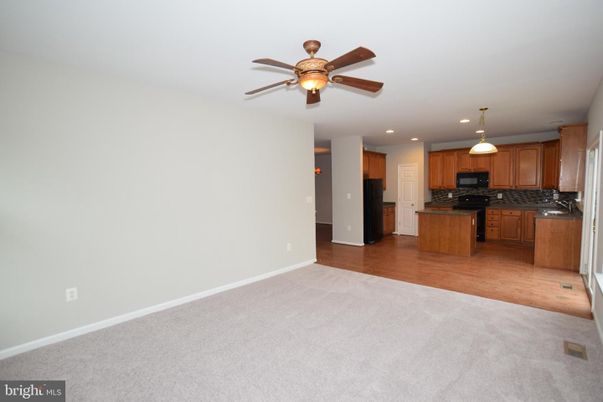 Empty room, Interior, Kitchen, Pendant Lights, Recessed Lighting