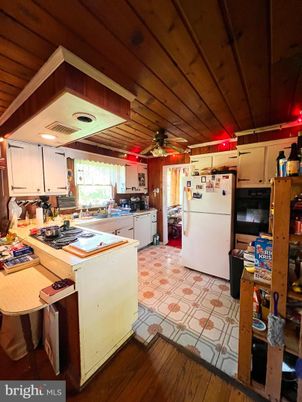 Interior, Kitchen, Wooden Ceilings, Wood Texture Flooring