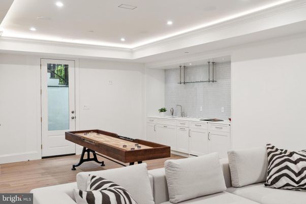 Game Room, Interior, Recessed Lighting, Wood Texture Flooring