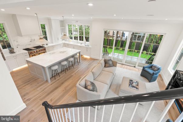 Interior, Kitchen, Living room, Pendant Lights, Recessed Lighting, Wood Texture Flooring