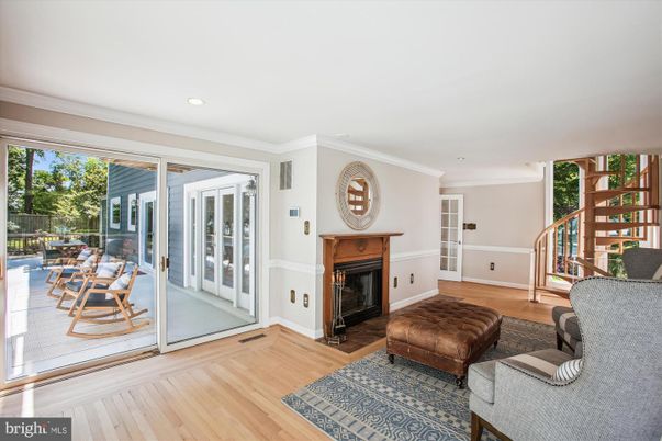Fireplace, Interior, Recessed Lighting, Wood Texture Flooring
