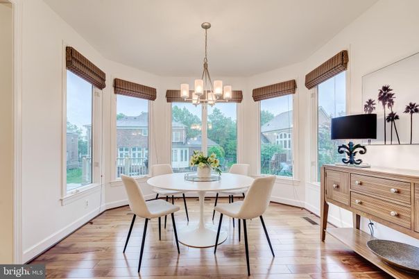 Chandelier, Dining room, Interior, Pendant Lights, Wood Texture Flooring