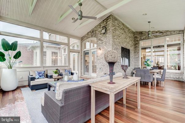 Dining room, Interior, Living room, Stone Walls, Wood Texture Flooring