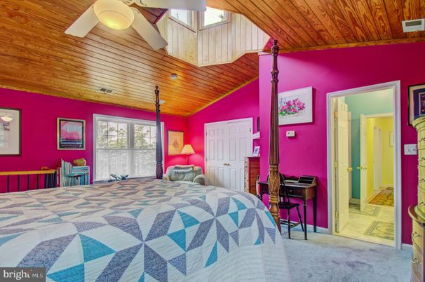 Bedroom, Interior, Wooden Ceilings