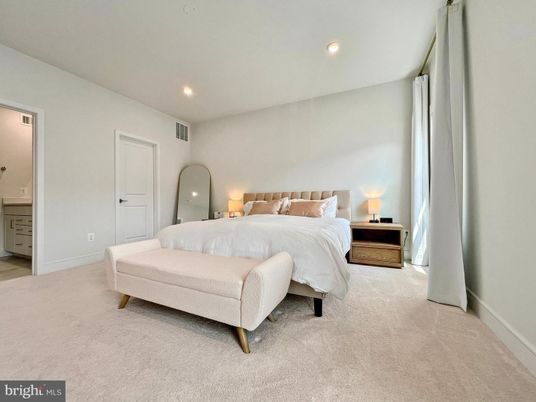 Bedroom, Interior, Recessed Lighting