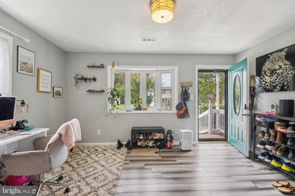Fireplace, Home Office, Interior, Wood Texture Flooring