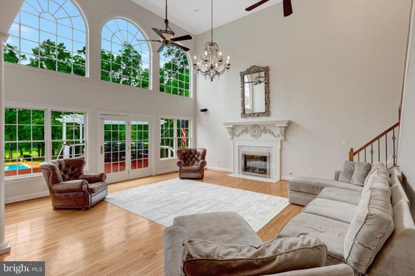 Chandelier, Fireplace, Interior, Living room, Wood Texture Flooring