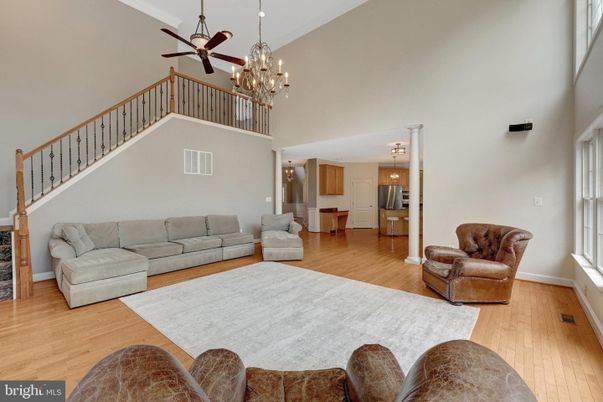 Chandelier, Interior, Living room, Wood Texture Flooring